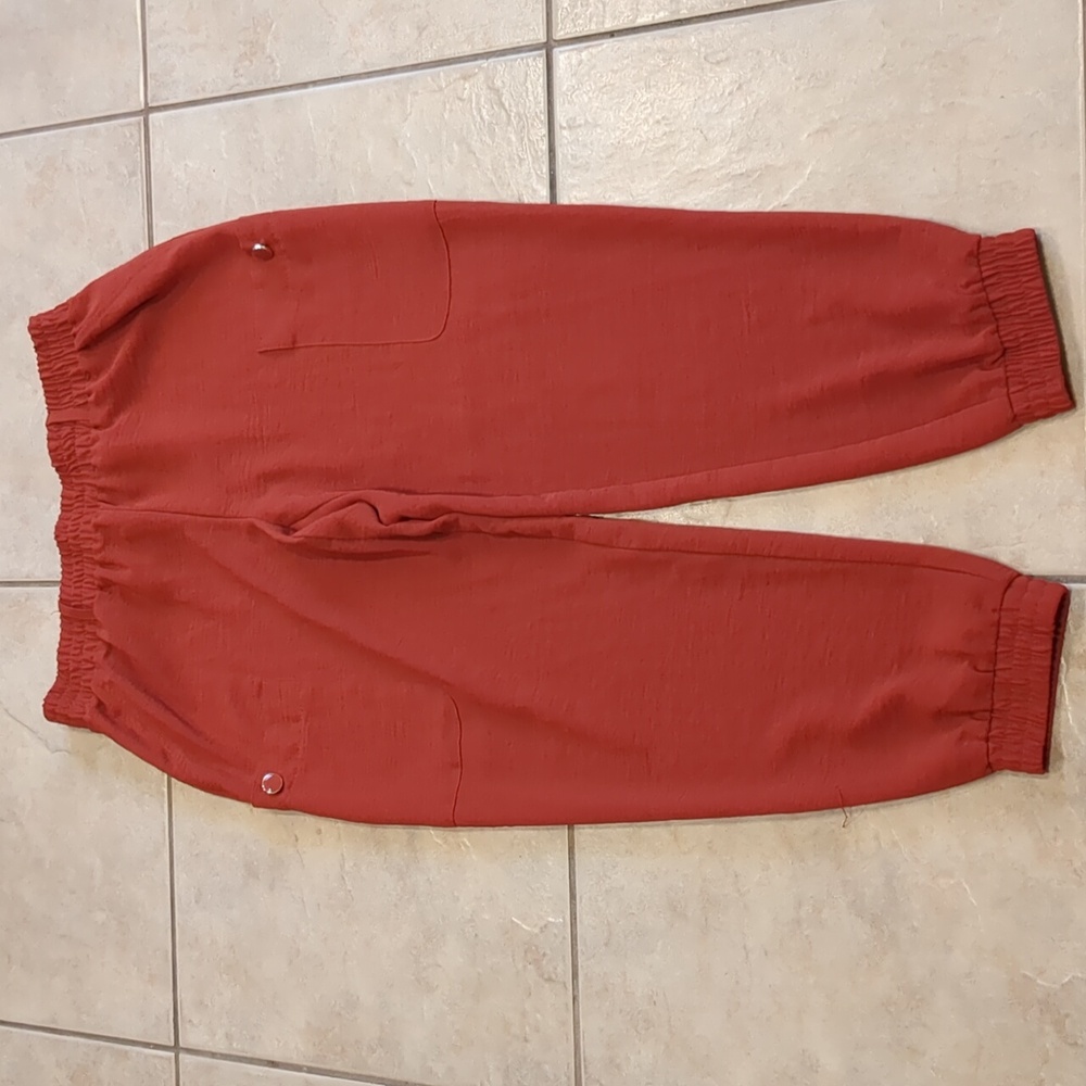 NYCC Orange Cargo Joggers Size Medium